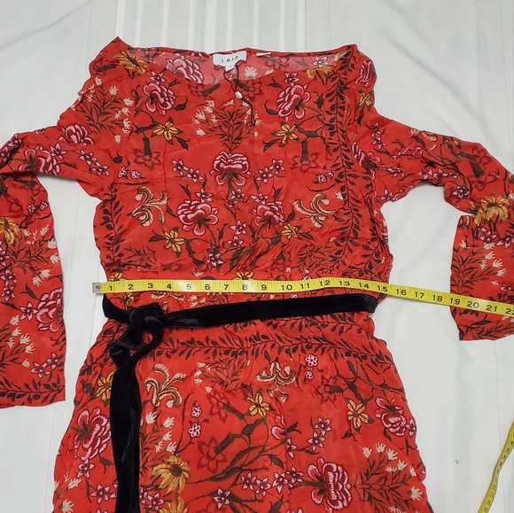 LAIA Roberta Red Floral Maxi Dress Anthropologie - Picture 7 of 11